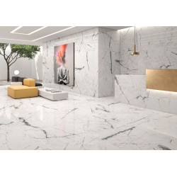 Carrelage aspect marbre blanc CALACATTA - STAUARY - KAIROS