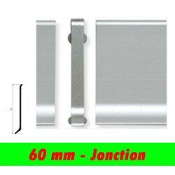 Profil finition - Jonction PLINTHE alu anodisé mat - 60mm