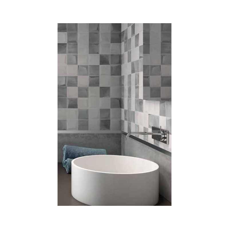 Carrelage mural INOX DECOR MIX 30x90 Rectifié Carrelage mural INOX DECOR MIX 30x90 Rectifié