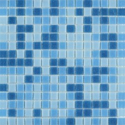 Mosaique de verre bleu MIX 30x30