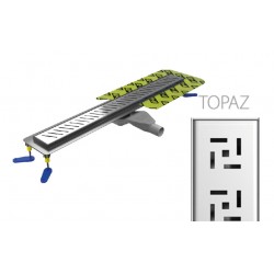 Canaline de douche Italienne grille Topaz - 80cm